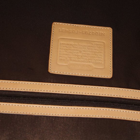 SOLD Brown signature coach carry on suitcase - Picture 8 of 10